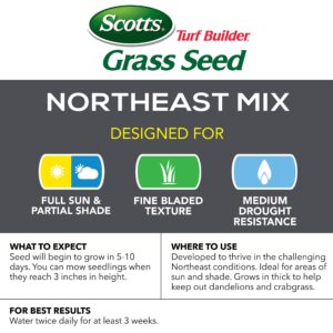 scotts turf builder grass seed northeast mix with watersmart plus coating technology, 20 lbs.