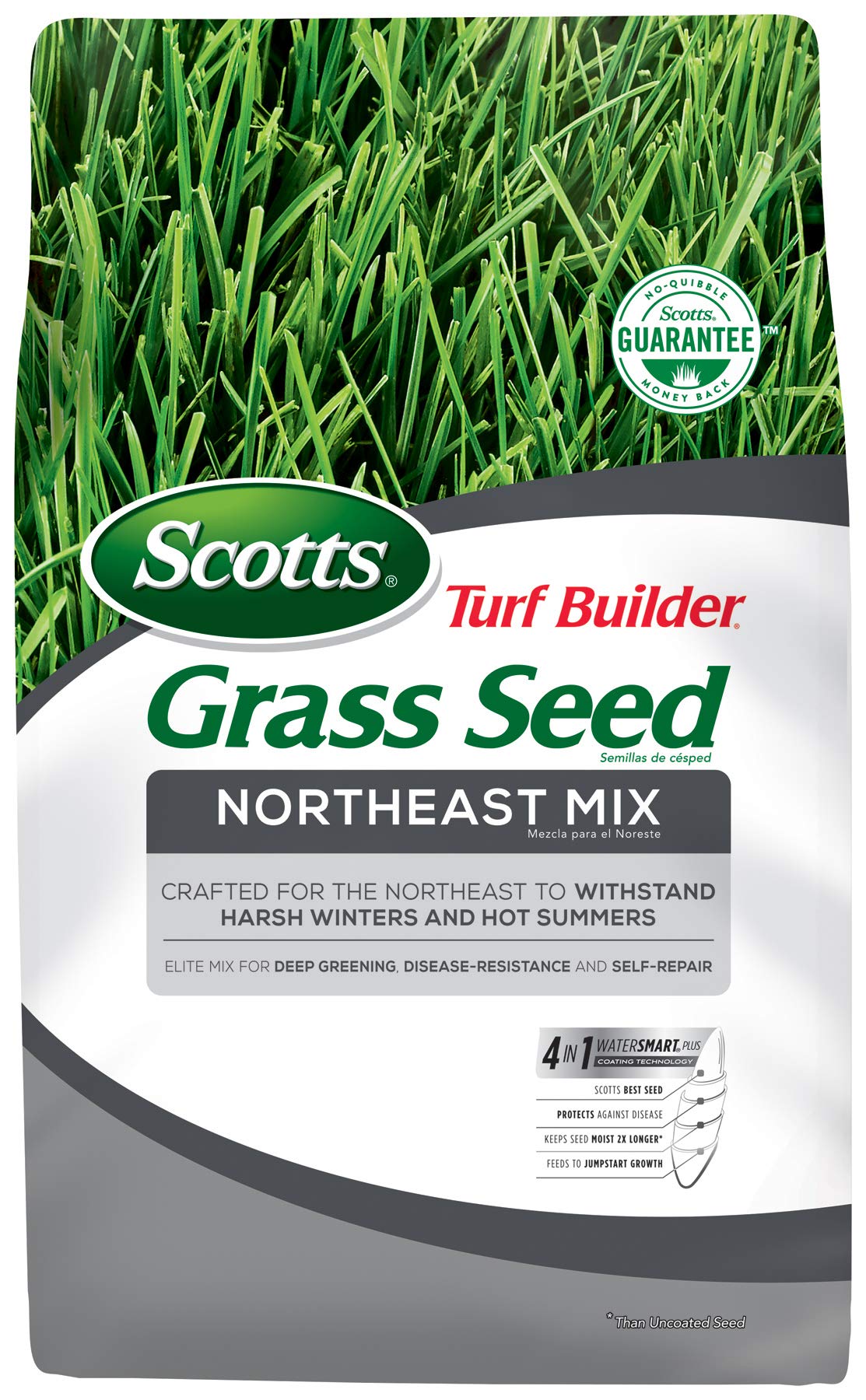 Scotts Turf Builder Grass Seed Northeast Mix with WaterSmart Plus Coating Technology, 20 lbs.