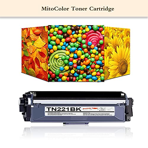 4-Pack(1BK+1C+1M+1Y) TN221BK TN221C TN221M TN221Y Toner Cartridge Replacement for TN 221 TN-221 MFC-9130CW HL-3140CW HL-3170CDW HL-3180CDW MFC-9330CDW MFC-9340CDW Printer