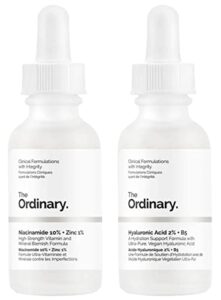hyaluronic acid with 2% + b5 (30ml) and niacinamide 10% + zinc 1% (30ml) bundle face care set