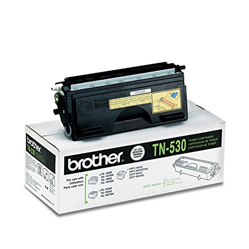 Brother TN530 Original Toner Cartridge, Black - in Retail Packaging