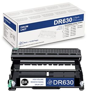 van enterprises high yield 1 pack black dr630 dr-630 compatible drum unit replacement for brother hl-l2300d l2305w l2315dw l2320d l2340dw l2360dw l2380dw mfc-l2680w l2720dw dcp-l2520dw printer