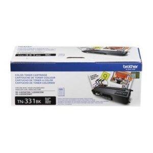 Original Brother TN331BK Black Toner Cartridge - 2,500 Yield