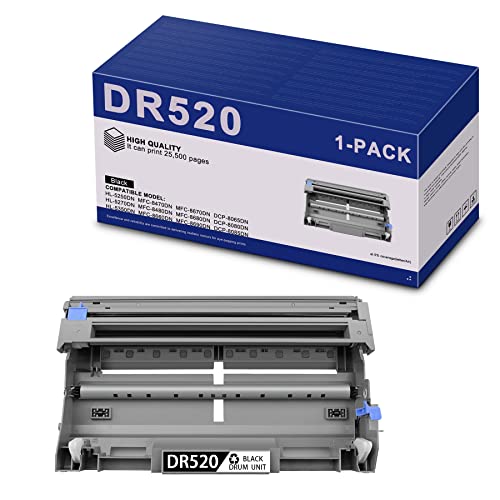 MITOCOLOR DR520 DR-520 Drum Unit Replacement for Brother DR520 Toner for HL-5240 HL-5250DN MFC-8460N MFC-8480DN MFC-8660DN MFC-8680DN Drum Printer, DR520-1PK