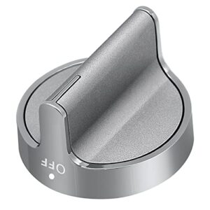 Beaquicy W10766544 Burner Stainless Steel Control Knob Replacement for Whirlpool Range - Replaces 4248219, AP5958476, PS10067059, EAP10067059