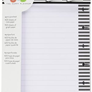 me & my BIG ideas Note Filler Paper - The Happy Planner Scrapbooking Supplies - 40 Sheets of Pre-Punched Paper - 20 Sheets of Graph Paper, 20 Sheets of Note Paper - Make Lists, Doodle - Mini Size