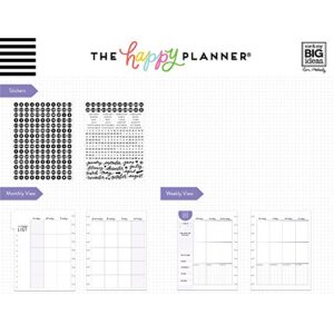 me & my BIG ideas 6 Month Wellness Extension - The Happy Planner Scrapbooking Supplies - 7 Pre-Punched Dividers - Undated Monthly & Weekly - 2 Sticker Sheets with Months and Numbers - Classic Size