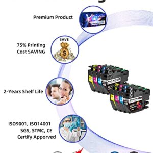 LC3011 Ink Cartridges BK/C/M/Y 2-Set Replacemnt for Brother Ink LC3011 LC3013 LC3011BK LC3013BK use with Brother MFC-J491DW MFC-J895DW MFC-J690DW MFC-J497DW Printer (2BK/2C/2M/2Y 8-Pack)