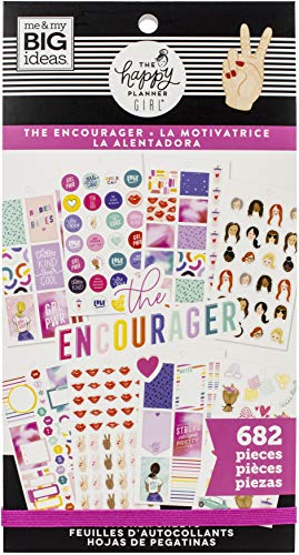 ME & MY BIG IDEAS Happy Planner STCKRS, Encourager, 682/Pkg