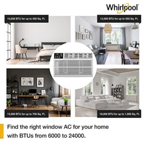 Energy Star 18,000 BTU 230V Window-Mounted Air Conditioner with Heat for Rooms up to 1,000 Sq. Ft. and Dehumidifier up to 4.75 pints/hour with Remote Control, LCD Display, and 24H Timer