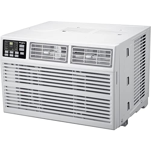 Energy Star 18,000 BTU 230V Window-Mounted Air Conditioner with Heat for Rooms up to 1,000 Sq. Ft. and Dehumidifier up to 4.75 pints/hour with Remote Control, LCD Display, and 24H Timer