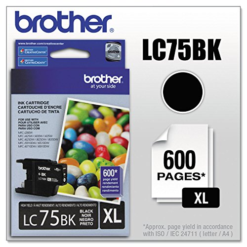 Brother LC75 Ink Cartridge Black 1 pack in Retail packaging