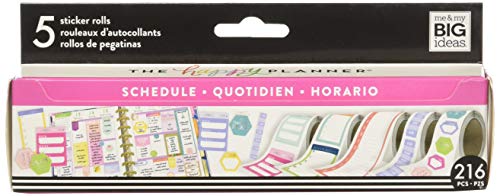 Me & My Big Ideas Scheduling Happy Planner Sticker Roll, Multicolor