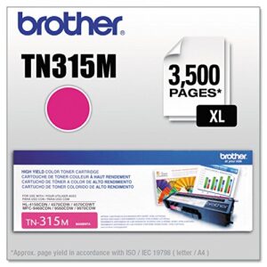 brother tn315m toner cartridge (magenta) in retail packaging