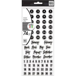 me & my big ideas the happy planner 74 clear dates stamps cls-05