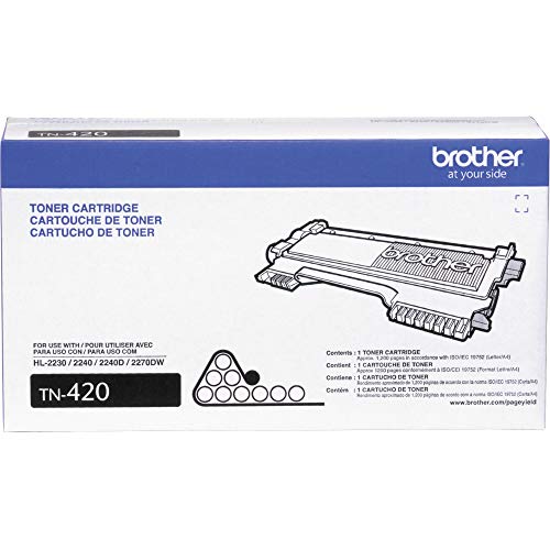 Brother Tn420 Toner Cartridge (Black) In Retail Packaging