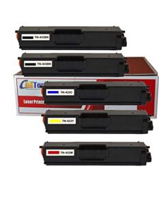 calitoner compatible toner cartridges replacement for brother tn433 use for printers hl-l8260,8360cdw-(5 pack)