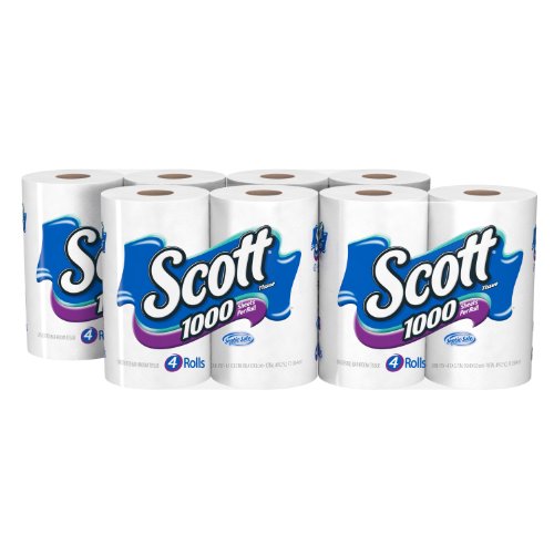 Scott 1000 Bath Tissue, 1000 Sheet Rolls (16 Rolls)