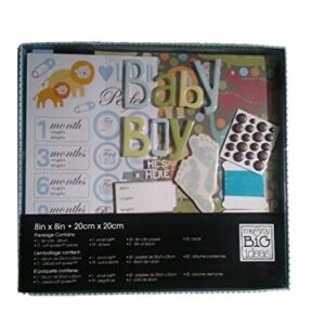 Me & My Big Ideas 8in X 8in Scrapbook Box Kit Baby Boy