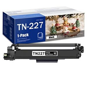 eaxiuce tn223 tn227bk black toner cartridge compatible 1 pack high yield tn223bk tn-227 tn 227 black replacement for brother mfc-l3770cdw l3710cw hl-3210cw 3230cdw dcp-l3510cdw printer, tn227 ink