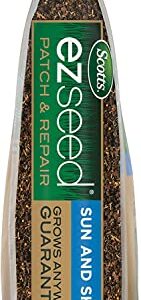 Scotts EZ Seed Patch and Repair Sun and Shade - 25 LB, Combination Mulch, Seed, and Fertilizer, Repairs Bare Spots, Includes Tackifier to Reduce Seed Wash-Away, Seeds up to 556 sq. ft.