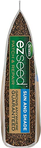 Scotts EZ Seed Patch and Repair Sun and Shade - 25 LB, Combination Mulch, Seed, and Fertilizer, Repairs Bare Spots, Includes Tackifier to Reduce Seed Wash-Away, Seeds up to 556 sq. ft.