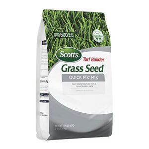 Scotts Turf Builder Grass Seed Quick Fix Mix Fast Growing Turf for a Temporary Lawn, Germinates in 4-7 Days, 3 lbs.