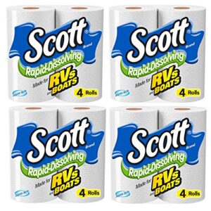 2 set * scott rapid dissolve bath tissue made for rvs and boats (16 rolls)