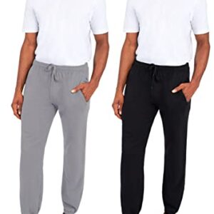 Andrew Scott Men's Fleece Joggers Pants | Multi Pack | Athletic Loose-fit Sweatpants for Workout, Running, Training