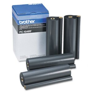 brother pc104rf oem ribbon refill: black yields 500 pages