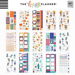 me & my BIG ideas Sticker Value Pack for Classic Planner - The Happy Planner Scrapbooking Supplies - Squad Goals Theme - Multi-Color & Gold Foil - For Projects & Albums - 30 Sheets, 819 Stickers