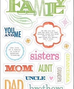 me & my BIG ideas Glitter Sticker Flip Value Pack, Family-You and Me