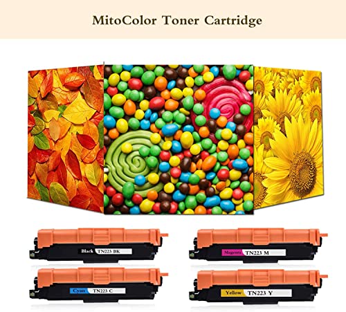 EAXIUCE TN223 TN223BK TN223C TN223M TN223Y Toner Cartridge Compatible for Brother TN-223 MFC-L3770CDW L3710CW L3750CDW L3730CDW HL-3210CW 3230CDW 3270CDW 3230CDN DCP-L3510CDW Printer | TN23 4PK