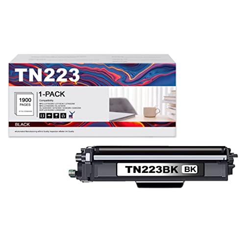 MSOTFUN TN-223 TN223 Toner Cartridge Standard Yield Black, Replacement for Brother TN-223 Toner for HL-3210CW DCP-L3510CDW MFC-L3770CDW Ink Printer, TN223 1 Pack