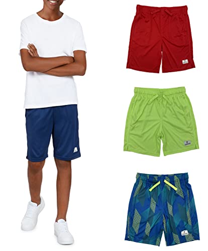 Andrew Scott Boys Performance Basketball Sport Gym Shorts - Assorted Multi Packs