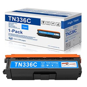 mitocolor high yield cyan tn-336c tn-336 toner cartridge replacement for brother tn336c tn336 dcp-9050cdn 9270cdn l8450cdw hl-l8250cdn l9200cdw/cdwt mfc-l8600cdw 9460cdn l9550cdw printer (1 pack)