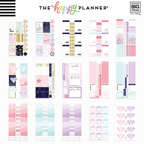 ME & MY BIG IDEAS Happy Planner STCKRS, Glam Girl, 697/Pkg