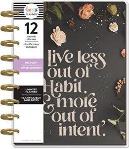 happy planner 12-month undated classic planner-believe in you