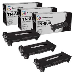 ld products compatible toner cartridge replacement for brother tn880 super high yield (black, 3-packs) for use in dcp-l6600dw hl-l6200dw hl-l6200dwt hl-l6250dn hl-l6250dw hl-l6300dwt & hl-l6300dw