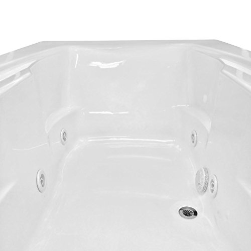 Carver Tubs - AR7242 - 6 Jet Whirlpool - 72"L x 42"W x 20.5"H - Drop In White Acrylic Bathtub (Left Hand Motor)