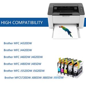 VIVIDRAW Compatible Ink Cartridges Replacement for Brother LC203 LC203XL LC201 LC201XL Works with Brother MFC-J460DW J480DW J485DW J680DW J880DW J885DW MFC-J4320DW J4420DW J4620DW J5620DW (10-Pack)