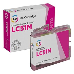 ld compatible ink cartridge replacement for brother lc51m (magenta)