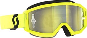 scott primal goggles osfm yellow/black/yellow chrome works lens