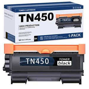 tn450 black high yield toner cartridge replacement for brother mfc-7240 mfc-7860dw printer,tn4501pk