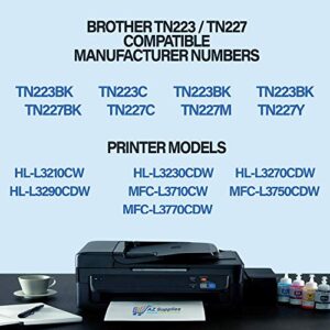 AZ SUPPLIES Compatible Cartridge Replacement for Brother TN227K use in HL-L3210CW HL-L3230CDW HL-L3270CDW HL-L3290CDW MFC-L3710CW MFC-L3750CDW MFC-L3770CDW (Black - 3 Pack)