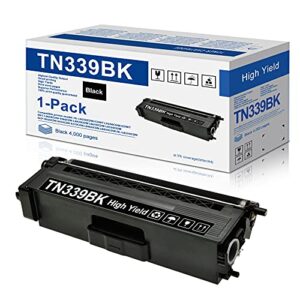 compatible 1-black tn339 tn-339 tn339bk toner cartridge replacement for brother tn 339 hl-l8350cdw hl-l8250cdn hl-l8350cdwt mfc-l8850cdw mfc-l8600cdw printer cartridge