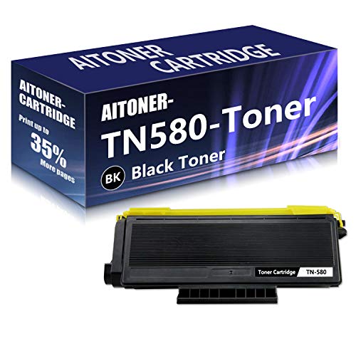 1 Pack (Black) TN580 Toner Cartridge Replacement for Brother HL-5240 5250DN 5270DN 5370DW 5380DN 5280DW MFC-8370 8460N 8690DN 8480DN 8680DN 8690DN 8890DW DCP-8060 8080DN 8085DN 8085DN Printer