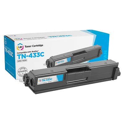 LD Products Compatible Toner Cartridge Replacement for Brother TN433 TN433C High Yield (Cyan) for use in HL-L8260CDW, HL-L8360CDW, HL-L8360CDWT, HL-L9310CDW, MFC-L8610CDW, MFC-L9570CDWT