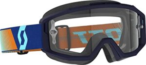 scott usa split otg goggles osfm royal blue/orange/clear works lens