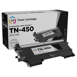 ld compatible toner cartridge replacement for brother tn450 high yield (black)